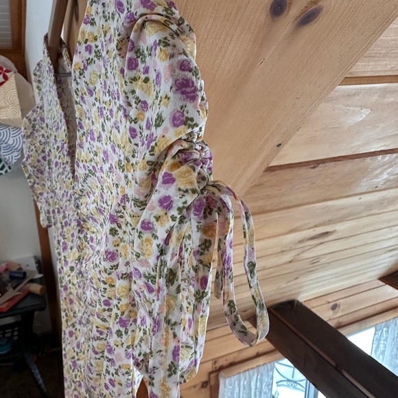 Floral Print Women's Dress - Picture 4 of 5